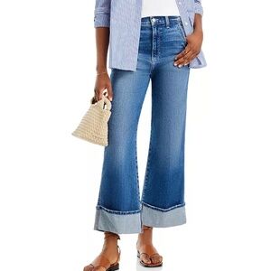 Joe's Jeans The Trixie High Rise Wide Leg Cuffed Ankle Jeans in First Bite 30